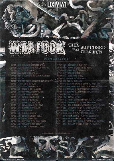 WARFUCK Japan Tour 2018