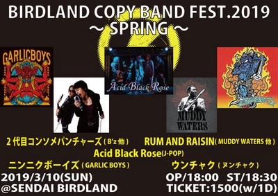 BIRDLAND COPY BAND FEST.2019 SPRING